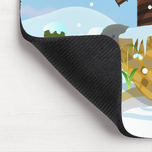 Snowdrops Windmühle Mousepad (Ecke)