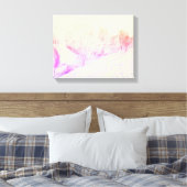 Snowfall Canvas Print Leinwanddruck (Insitu (Schlafzimmer))