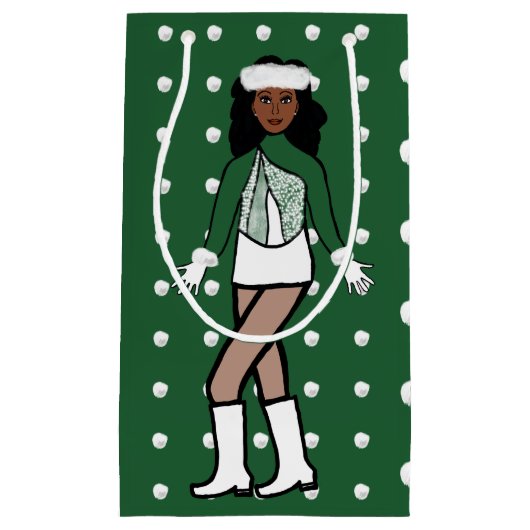 Snowfall Dancer Green Kleine Geschenktüte (Vorderseite)