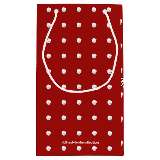 Snowfall Dancer Red Kleine Geschenktüte (Rückseite)