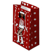 Snowfall Dancer Red Kleine Geschenktüte (Vorderseite Schrägansicht)