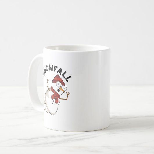 Snowfall Funny Snow Pub Kaffeetasse (Vorderseite Links)