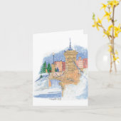 Snowfall Lagoon Holiday Card Karte (Gelbe Blume)