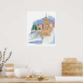 Snowfall Lagoon Poster (Küche)