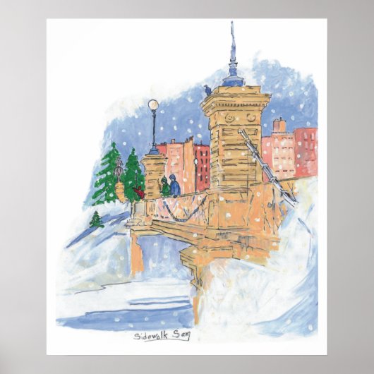 Snowfall Lagoon Poster (Vorne)