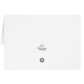 Snowfall Over Finley River Greeting Card (Rückseite Horizontal)