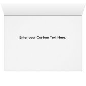 Snowfall Over Finley River Greeting Card (Innenansicht Horizontal (Unten))