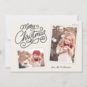 Snowfall Script 2 Foto Snapshot Feiertagskarte (Vorderseite)