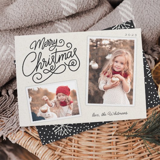 Snowfall Script 2 Foto Snapshot Feiertagskarte