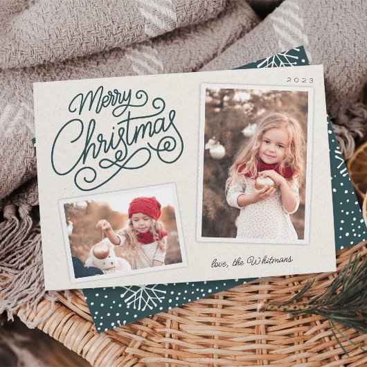 Snowfall Script 2 Foto Snapshot Feiertagskarte