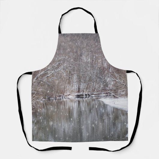 Snowfall über den Finley River Schürze (Vorderseite)