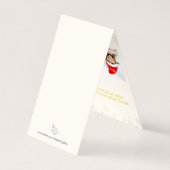 Snowfall Weihnachtsbaum Grüße Karten (Rückseite)