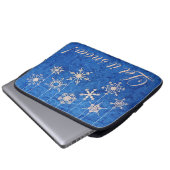 Snowfänger Lass It Snowflakes Laptopschutzhülle (Vorne Knopf)