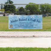 Snowflags Blue QR Code Schifffahrtsgesellschaft Lu Banner (Insitu)