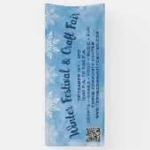 Snowflags Blue QR Code Schifffahrtsgesellschaft Lu Banner (Vertikal)