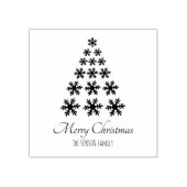 Snowflags Weihnachtsbaum Skript Custom Holiday Gummistempel (Prägung)