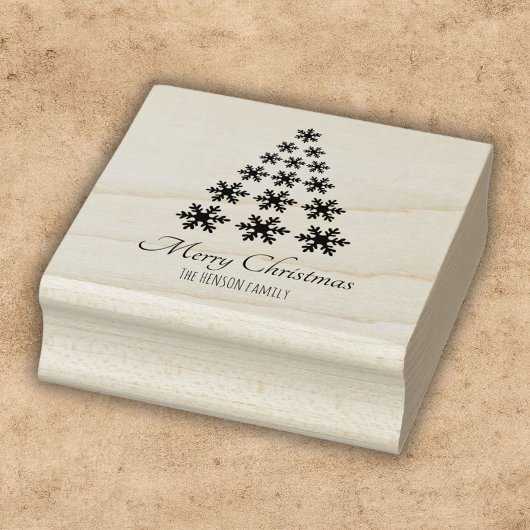 Snowflags Weihnachtsbaum Skript Custom Holiday Gummistempel
