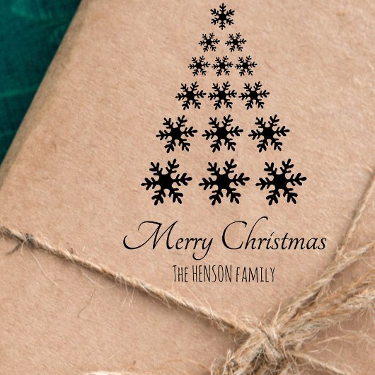Snowflags Weihnachtsbaum Skript Custom Holiday Gummistempel