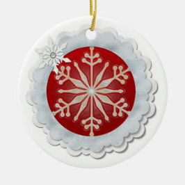 Snowflakdesign Keramikornament