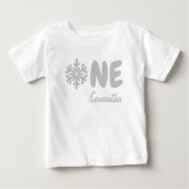 Snowflake 1. Geburtstag Baby T - Shirt (Vorderseite)