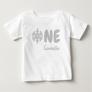 Snowflake 1. Geburtstag Baby T - Shirt
