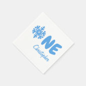 Snowflake 1. Geburtstag Serviette (Ecke)