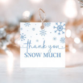Snowflake 1. Geburtstag Winter Danke Geschenkanhänger