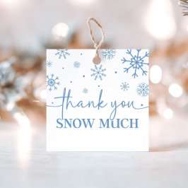 Snowflake 1. Geburtstag Winter Danke Geschenkanhänger