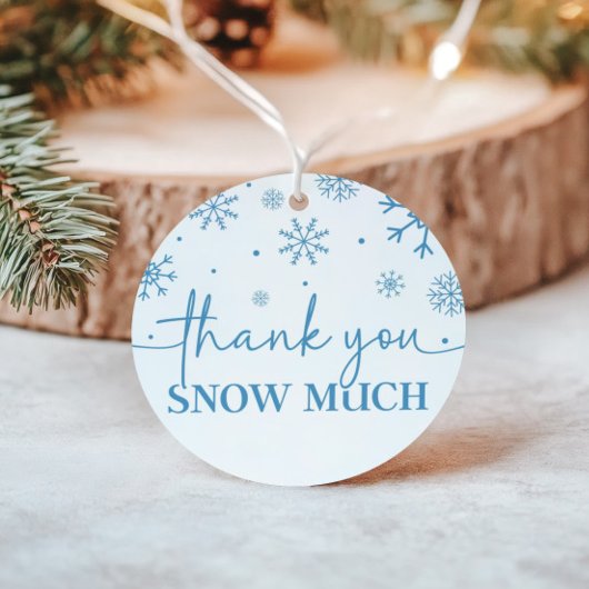 Snowflake 1. Geburtstag Winter Danke Geschenkanhänger