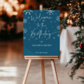 Snowflake 1. Geburtstag Winter Willkommenspender Poster