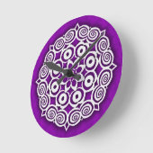 Snowflake #1 runde wanduhr (Winkel)