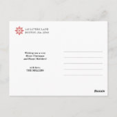 Snowflake 2-Foto-Urlaub Postkarte (Rückseite)