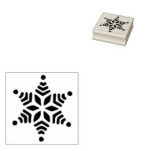 Snowflake 3 Art Briefmarke Gummistempel (Stempel)