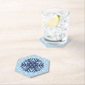Snowflake Absorbent Christmas Untersetzer (Vor Ort)