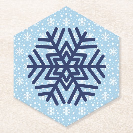Snowflake Absorbent Christmas Untersetzer (Vorderseite)