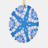 SNOWFLAKE ABSTRAKT KERAMIK ORNAMENT (Rechts)