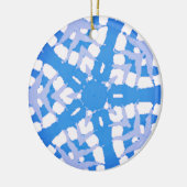 SNOWFLAKE ABSTRAKT KERAMIK ORNAMENT (Links)