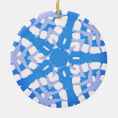 SNOWFLAKE ABSTRAKT KERAMIK ORNAMENT (Hinten)