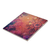 Snowflake Abstrakt Mixed Media Fliese (Seite)