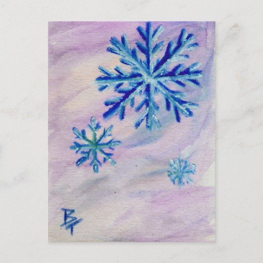 Snowflake ACEO Postkarte (Vorderseite)