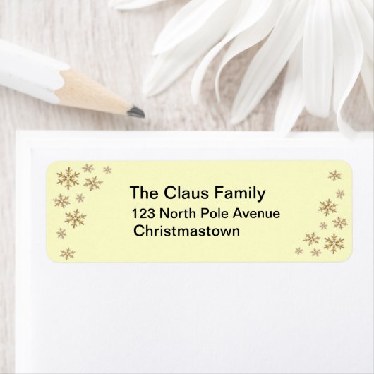 Snowflake Address Labels (Insitu)