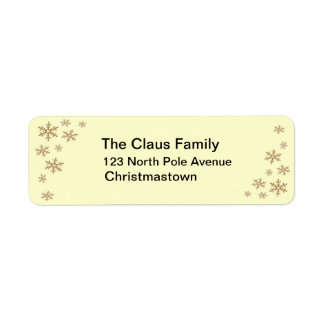 Snowflake Address Labels
