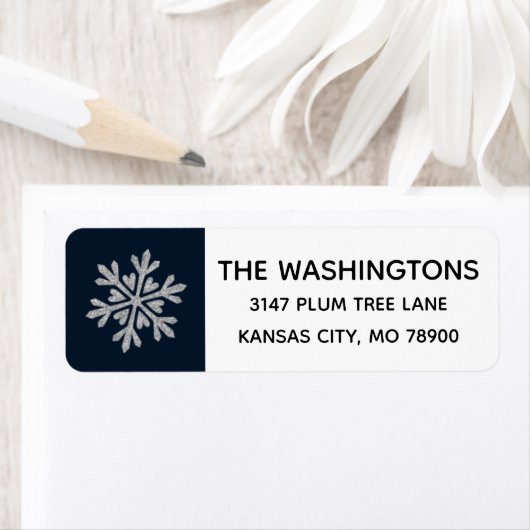 Snowflake-Adressetikett (Insitu)