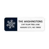 Snowflake-Adressetikett (Vorne)