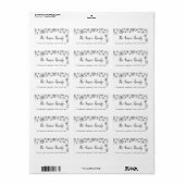 Snowflake-Adressetikett Adressaufkleber (Vorne)