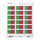 Snowflake - Adressetiketten (Vorne)