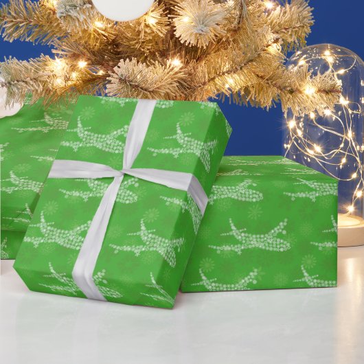 Snowflake Airliner - Geschenkpapier (Feiertage)
