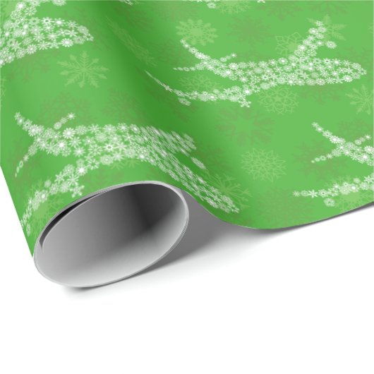 Snowflake Airliner - Geschenkpapier (Rolleneckpunkt)