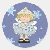 Snowflake Angel Aufkleber (Vorderseite)
