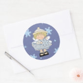 Snowflake Angel Aufkleber (Umschlag)